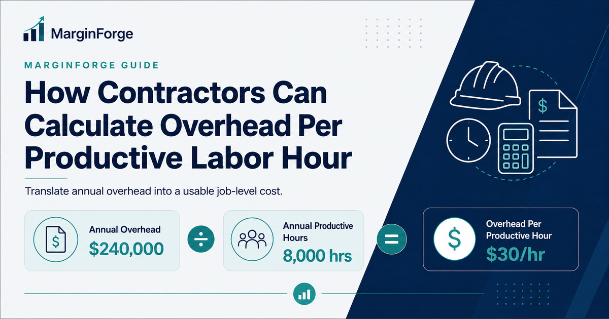 How Contractors Can Calculate Overhead Per Productive Labor Hour